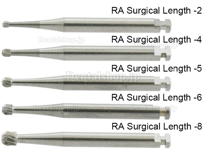 10Pcs Wave Dental 歯科用サージカルバー ラッチ式ラウンドヘッドカーバイドバー RA 2 4 5 6 8バー